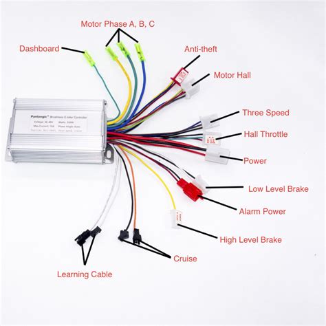 how to connect electric scooter dashboard to the square box|electric scooter wiring diagram.